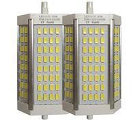 LED ATOMANT Lot de 2 Ampoules LED R7s 118mm 30W Réglable. Couleur Blanc Froid (6500K). 3000 Lumens. Sans ventilateur.