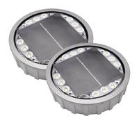 LED ATOMANT Lot de 2 Lampe Solaire Encastré Extérieur 3W, 6000K, IP68 Imperméable, Aluminium Résistant, Éclairage pour Chemins et Espaces Extérieurs
