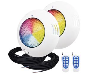LED ATOMANT Lot de 2 Lumières de Piscine LED 45W RGB 12V AC, Lumière pour Piscine Étanche IP68 Submersible, Câble 20m, Avec Télécommande