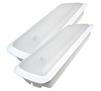 LED ATOMANT Lot de 2 Lumières LED d'Urgence Encastrables ou en Surface avec Autotest, 3 Heures d'Autonomie, 2 Fonctions : Non Permanent 3W 200 Lumens, Permanent 7W 600 Lumens