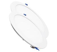 LED ATOMANT Lot de 2 Panneau LED Downlight Rond 240mm 20W, CCT (Sélecteur de Couleur Blanc Chaud, Neutre et Froid), Coupe 220mm, 1800 Lumens, Driver inclus