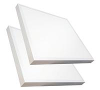 LED ATOMANT Lot de 2 Plafonnier LED Surface Carré 60x60cm 48W, CCT (Sélecteur de Couleur Blanc Chaud, Neutre et Froid), 5500 Lumens, Driver inclus