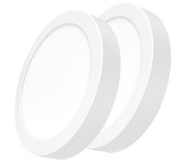 LED ATOMANT Lot de 2 Plafonnier LED Surface Rond 210mm 20W, Couleur Blanc Froid (6500K), 1800 Lumens, Driver inclus