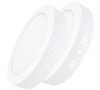 LED ATOMANT Lot de 2 Plafonnier LED Surface Rond 220mm 28W, Couleur Blanc Neutre (4500K), 2500 Lumens, Driver inclus