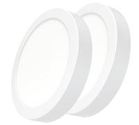 LED ATOMANT Lot de 2 Plafonnier LED Surface Rond 300mm 24W, Couleur Blanc Chaud (3000K), 2200 Lumens, Driver inclus
