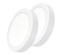 LED ATOMANT Lot de 2 Plafonnier LED Surface Rond 300mm 24W, Couleur Blanc Froid (6500K), 2200 Lumens, Driver inclus