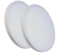 LED ATOMANT Lot de 2 Plafonnier LED Surface Rond 605mm 48W, Couleur Blanc Froid (6500K), 5000 Lumens, Driver inclus