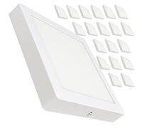 LED ATOMANT Lot de 20 Plafonnier LED Surface Carrée 220x220mm 20W, Couleur Blanc Froid (6500K), 1800 Lumens, Driver Inclus