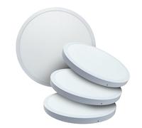 LED ATOMANT Lot de 4 Plafonnier LED Rond Panneau de Surface 60cm 48W, CCT (Sélecteur de Couleur Blanc Chaud, Neutre et Froid), 5500 Lumens, Driver inclus