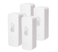 LED ATOMANT Lot de 4 Thermomètre Hygromètre Capteur de Température et d’Humidité WIFI, Utilisation Intérieure et Extérieure, Contrôle via l’App Smart Life, Compatible avec Alexa et Google Home