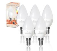 LED ATOMANT Lot de 5 Ampoule LED E14 Bougie C37 6W, Couleur Blanc Neutre, 610 Lumens, Culot fin, Équivalent à 60W traditionnel