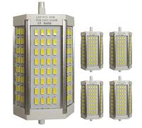 LED ATOMANT Lot de 5 Ampoules LED R7s 118mm 30W Réglable. Couleur Blanc Neutre (4500K). 3000 Lumens. Sans ventilateur.