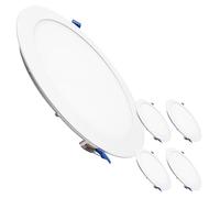 LED ATOMANT Lot de 5 Panneau LED Downlight Rond 240mm 20W, CCT (Sélecteur de Couleur Blanc Chaud, Neutre et Froid), Coupe 220mm, 1800 Lumens, Driver inclus