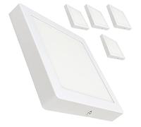 LED ATOMANT Lot de 5 Plafonnier LED Surface Carré 210x210mm 20W, Couleur Blanc Froid (6500K), 1800 Lumens, Driver inclus