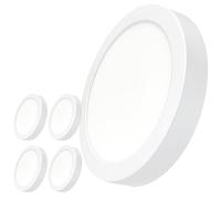 LED ATOMANT Lot de 5 Plafonnier LED Surface Rond 300mm 24W, Couleur Blanc Chaud (3000K), 2200 Lumens, Driver inclus