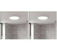 LED ATOMANT Plafonnier LED Rond en Saillie 225 mm, 18W, Lumière Blanche Froide (6500K), 1650 Lumens, Driver Intégré, Pour Plafond Cuisine Salle de Bain (Lot de 2)
