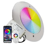 LED ATOMANT Spot Piscine LED Acier 12W RGB IP68 Transformateur Télécommande