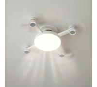 LED ATOMANT Ventilateur LED type Drone 60W E27 avec Télécommande, Ø52cm, CCT (Blanc Froid, Neutre et Chaud), Silencieux, 3 Vitesses, Mode Nuit et Minuterie