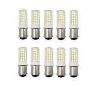 LED BA15D Double Contact Bayonet Base 5W Led Light Bulb T3/T4/C7/S6 40W LED Halogen Replacement Bulb Dimmable AC100-130V 10-Pack Equivalent (Color : Cool Whtie)