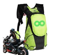 LED Backpack, Luminous Safety Bag, Glow Outdoor Gear Accessory, USB Rechargeable Panel, Water Resistant Material, Adjustable Straps, Eye-Catching Display, Perfect for Camping, Biking, Festival