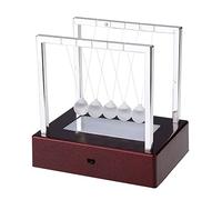 LED Balance Balls Science Colorful Light Up Desk Decor for Home Office Educational Physics Demonstration Glass Balls with Plastic Base 12x9x12cm