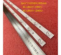 LED bande de rétro-éclairage (2) Pour TCL L43S6500 43S6500FS 43S6500 43S423 43S421 43S325 Thomson 43UD6426 4C-LB4311-HR01J ZM05J GIC43LB32 Nipseyteko