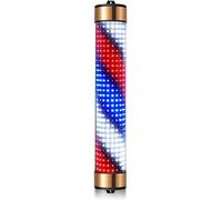 LED Barbers Pole Light, Enseigne De Coiffure De Salon De Coiffure Barbershop, Lumières Rotatives De Poteau De Barbier Extérieur, Support Mural étanche Rayures Lumineuses Rotatives, 95cm