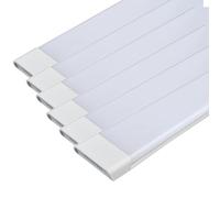 LED Batten Slimline, Imperméable LED Strip Light, Tube Light Wall Ou Plafond De Montage Slim Line À L'épreuve De La Poussière Élevés Tube Light Intégré, Pour La Cuisine Bureau Garage,6pc- 120cm/47.2in