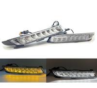 LED Blanc DRL + Set de Clignotants Transparent Chrome pour VW Scirocco Fl