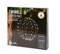 LED Boule en Fil Métallique Lumineuse 30 CM 140 Multicolore Pliable L'Et Dehors