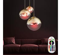 LED Boule en Verre Suspendu Couvrir Lampe RGB Changement Sommeil Chambre Dimmer