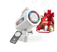 LED Bubble Maker, Remote Control Device, Battery Powered Gear, RGB Light Tool, Outdoor Party Supplies, Kids Wedding Backyard Beach Pool Bath Lawn Garden Park Daily Entertainment Compact