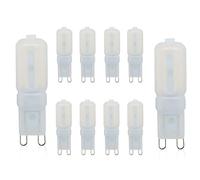 LED Bulbs G9 Ampoules LED 3W 5W 7W T4 220V G9, Blanc Chaud 3000K, Lustre En Cristal À Base G9, Éclairage Omnidirectionnel À 360 °, Éclairage Domestique,Blanc Chaud,3W-10PCS