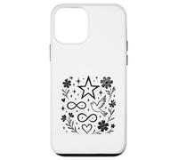 LED by Stars Infinity Mark, Stars, Cosmos, Hearts, Birds Space Series Coque pour iPhone 12 Mini