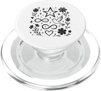 LED by Stars Infinity Mark, Stars, Cosmos, Hearts, Birds Space Series PopSockets PopGrip pour MagSafe