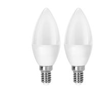 LED C37 E14 7 W - Lot de 2 pièces. Illuminez votre espace avec efficacité et style. Économisez de l'énergie sans sacrifier la luminosité. Idéal pour n'importe quel environnement. Garantit qualité et