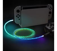 LED Câble pour ps5 Manatte Chargeur Accessoire pour Xbox One Elite Series 2 pour Switch Pro Controller pour Xbox Core - USB vers Type C,1,5M