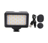 LED Camera Light Étanche 40m, Lumière Vidéo Plongée Portable 2700K - 5600K, 48 LED Puissants pour Caméra d’Action - Idéal pour Exploration sous - Marine et Éclairage Polyvalent