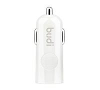 Led Car Charger Budi 1x Usb, 2.4a (White)