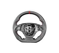 LED Carbon Fiber Steering Wheel Compatible For Chevrolet Camaro SS ZL1 FFTY Corvette C7 2016-2024 RPM LED Customizeds Racing Wheel(Red)