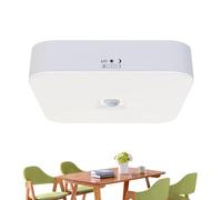 LED Ceiling Light - Motion Sensor Light - Modern Motion Sensor Ceiling Lights - Wireless Overhead Shower Lamp - Indoor LED Rechargeable Night Lights With 2 Modes - Waterproof Compact Lighting