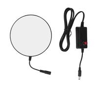LED Cercle Lumière Haute Luminosité Réglable Microscope LED Lampe Source de Lumière Uniforme Pas de Flash Vidéo pour Expérience AC 0-250V