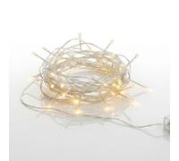 LED Chaîne de lumières string avec 30 LED - à piles - Couleur: blanc chaud