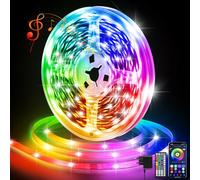 Led Chambre, 15M RGB Ruban LED, App Bluetooth Control Game Lumiere, Chronométrée Bande LED Sync Music, Pour Décorer TV, Cuisine, Fête, Chambre D'enfants