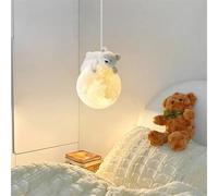 LED Chambre Chambre Chevet Lune Applique Murale Couloir Balcon Suspension Restaurant Chambre Principale Petit Pendentif, Warm White (2700-3500k), C