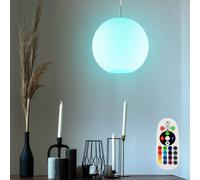 RVB LED 7 watts pendentif lumière changeur de couleur boule de verre lampe suspendue dimmable