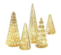 LED Christmas Tree - Prelit Acrylic Holiday Trees, Illuminated, Decorative Desk Set, Ambient Glow, Festive | Decor for Outdoor, Desk, Table, Fireplace, Bedroom, Living, Office, Dorm, Garden, Yard