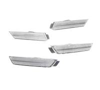 Led Clignotants Auto Boîtiers Feux Gabarit Latéraux Pare-chocs Avant Et Arrière Fumés/ambres/rouges/transparents Pour Chevy Pour Camaro 2010-2015, Sans Ampoule Clignotants Auto(4pcs Front Rear Clear)
