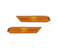 Led Clignotants Auto Boîtiers Feux Gabarit Latéraux Pare-chocs Avant Et Arrière Fumés/ambres/rouges/transparents Pour Chevy Pour Camaro 2010-2015, Sans Ampoule Clignotants Auto(Amber Lens Front)