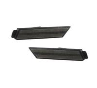 Led Clignotants Auto Boîtiers Feux Gabarit Latéraux Pare-chocs Avant Et Arrière Fumés/ambres/rouges/transparents Pour Chevy Pour Camaro 2010-2015, Sans Ampoule Clignotants Auto(Smoked Lens Front)